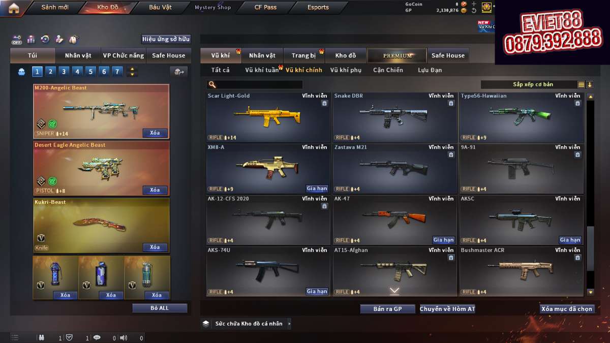 shop acc cf uy tin gia re